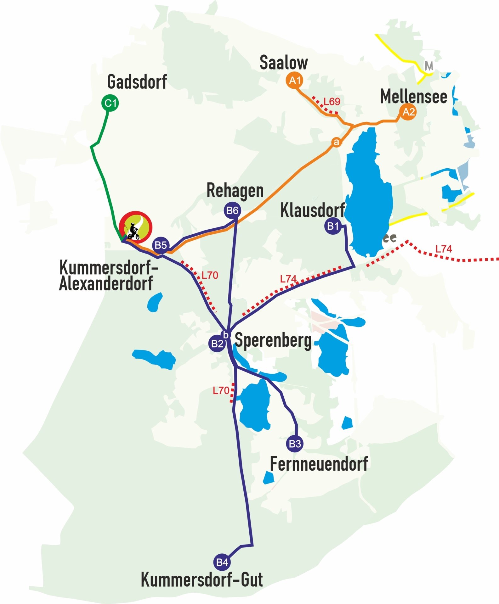 Streckenführung Sternfahrt