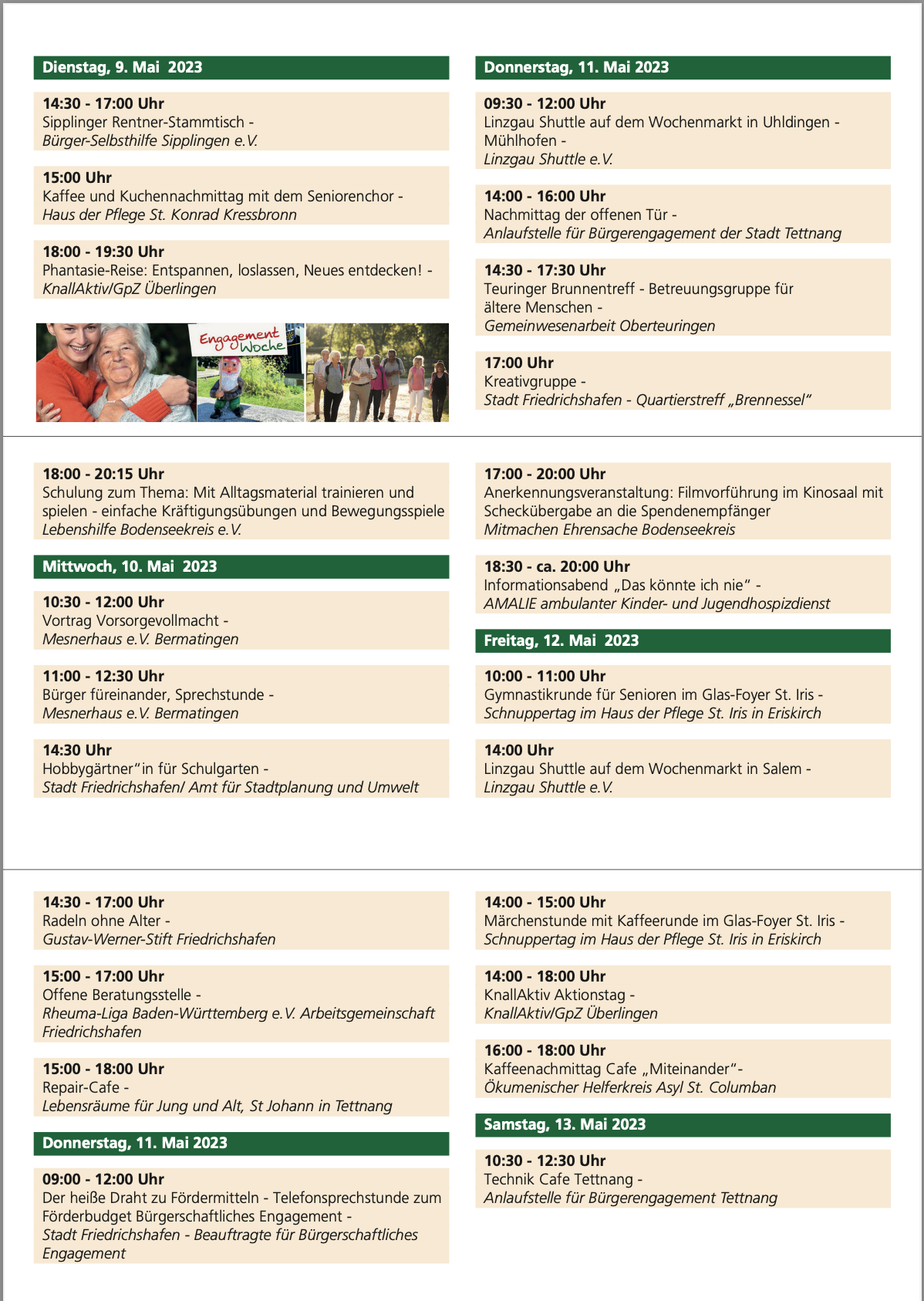 Engagement Woche Mai 2023