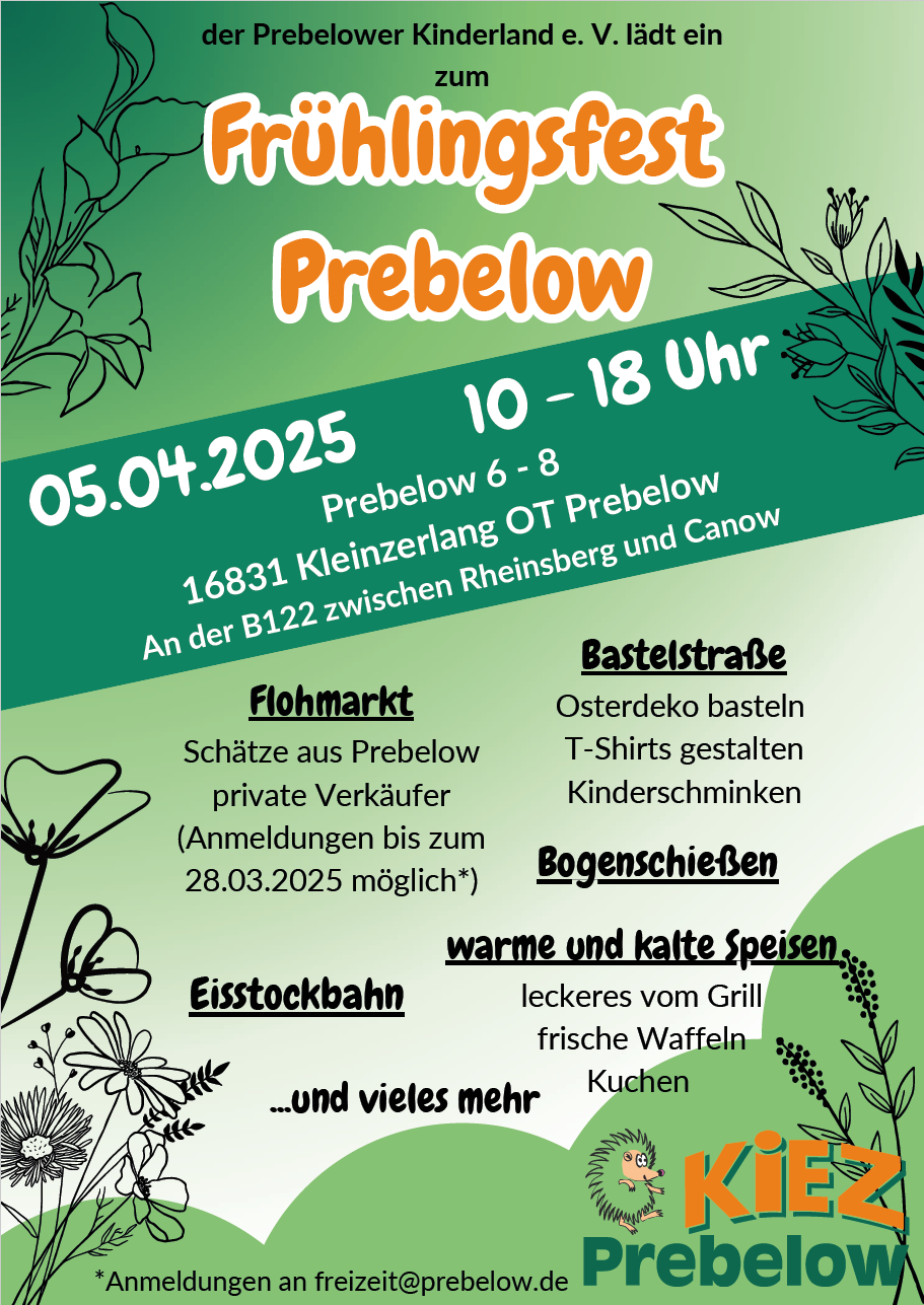 Frühlingsfest Prebelow 05.04.2025