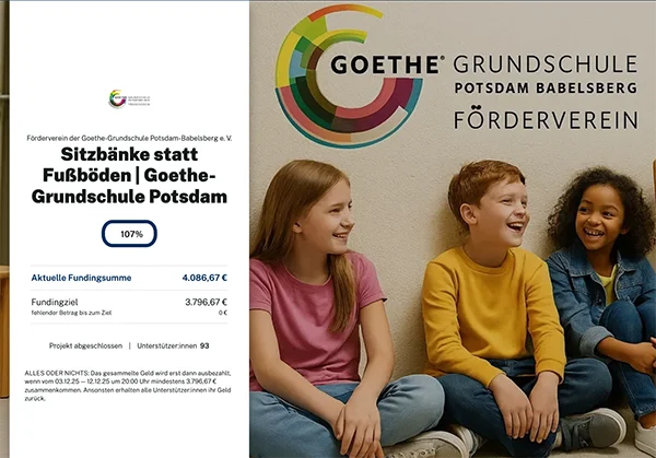 Am 12.12.25 war die benötigte Summe via Crowdfunding bereits erreicht!