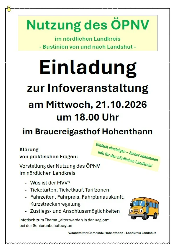 Infoveranstaltung ÖPNV 