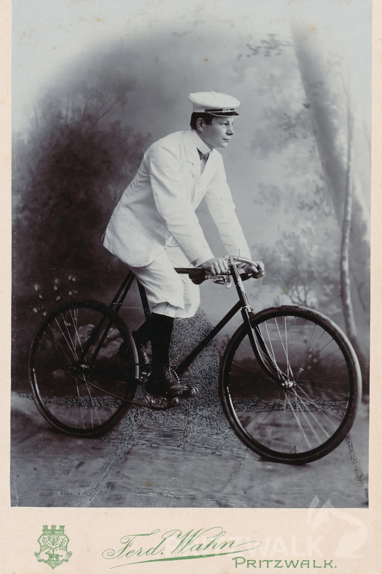In Pritzwalk wurde schon immer Fahrrad gefahren (Foto um 1900). Foto: Museumsfabrik Pritzwalk