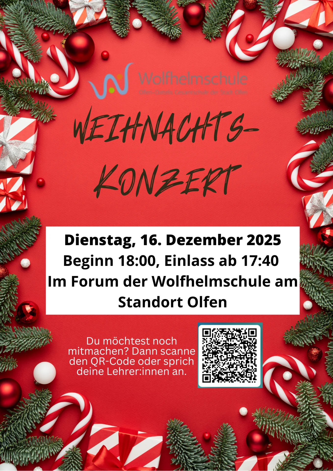 Plakat Weihnachtskonzert