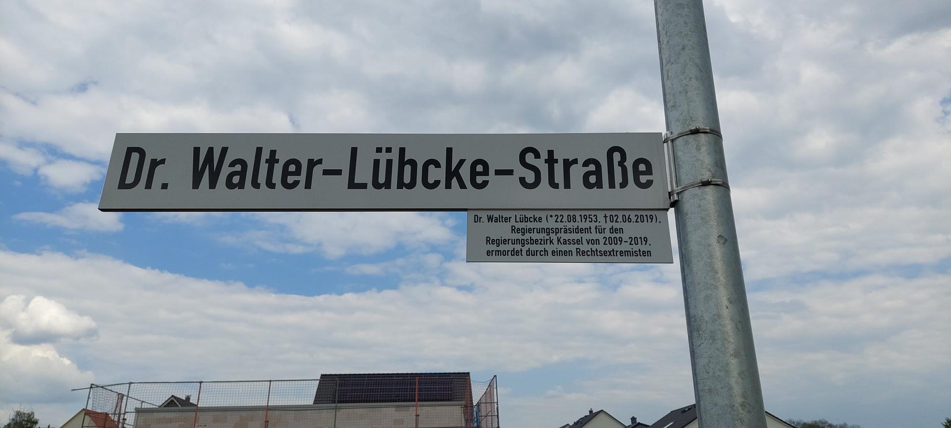 Einweihung Walter Lübcke Straße