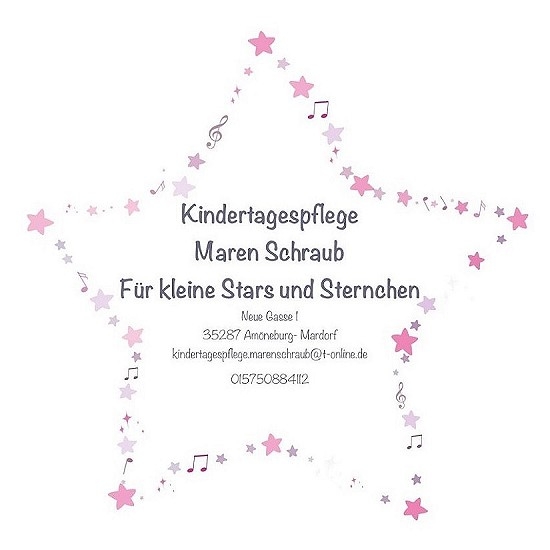 Kindertagespflege Maren Schruab für kleine Stars und Sternchen Logo