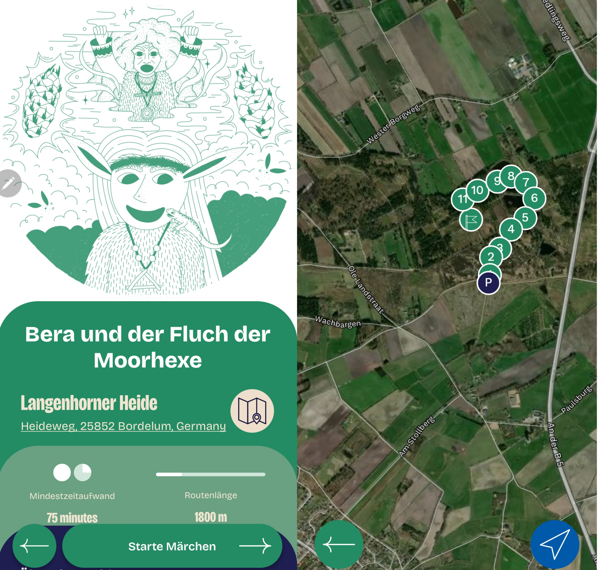 Seiten der App