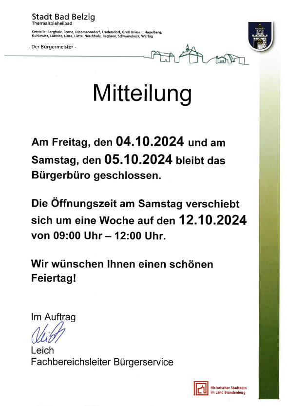 Mitteilung