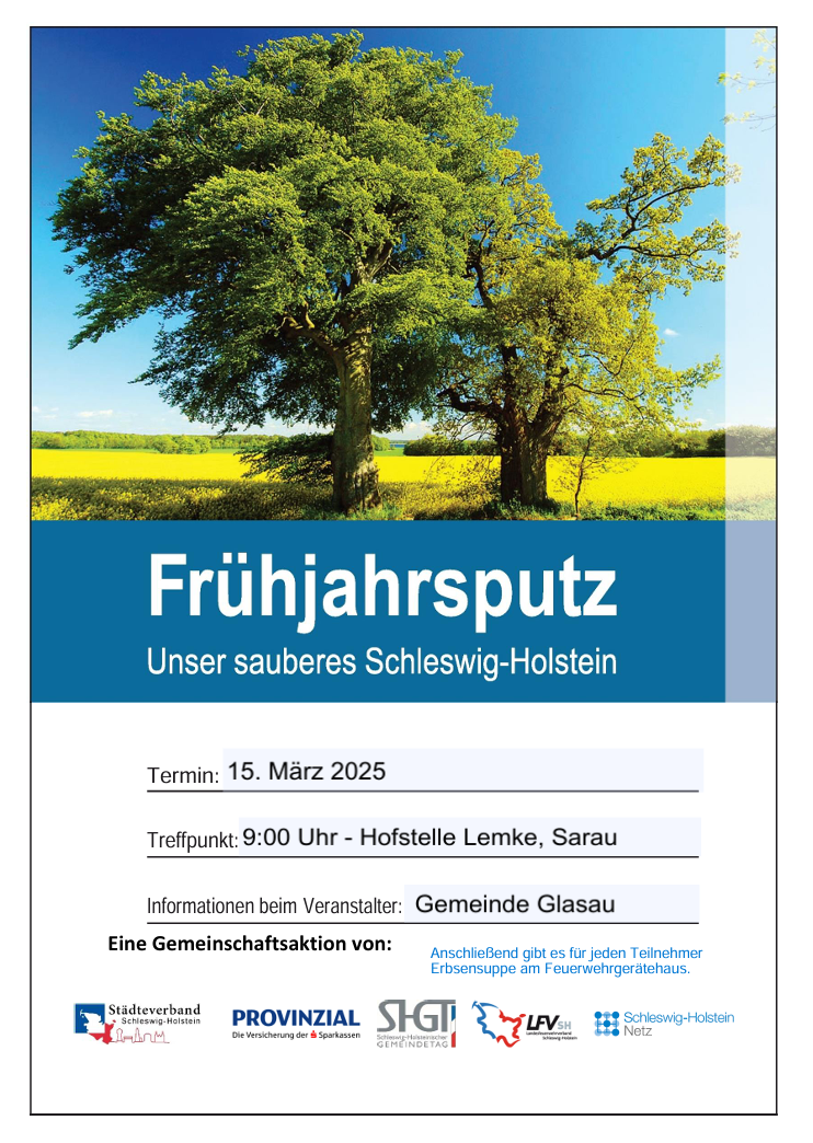 Aushang Müllsammeln 2025
