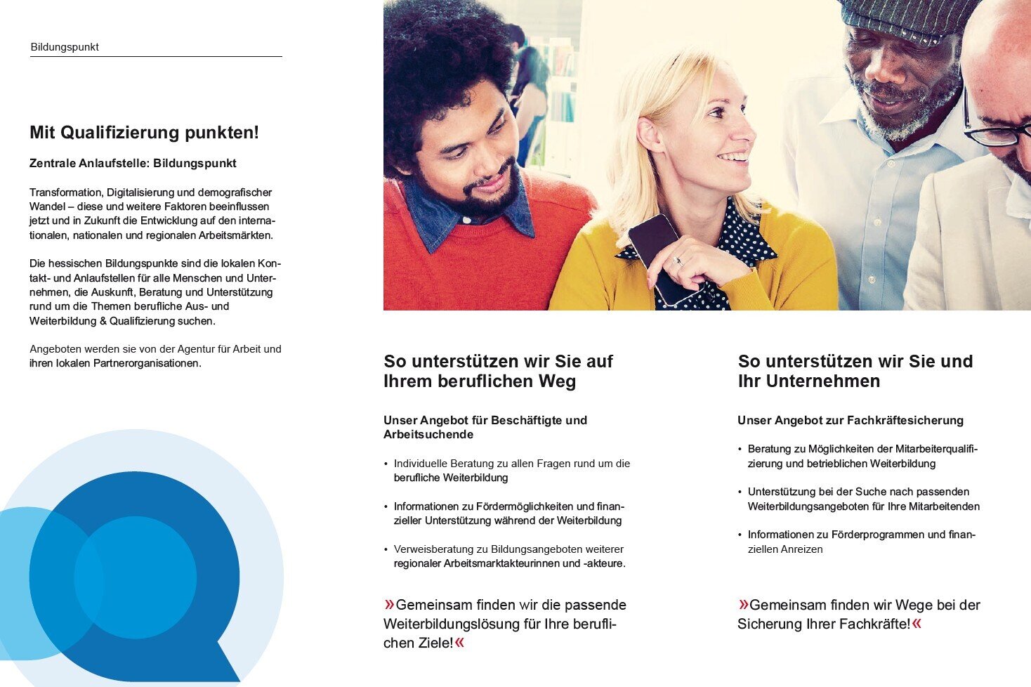Flyer Bildungspunkt - Rückseite