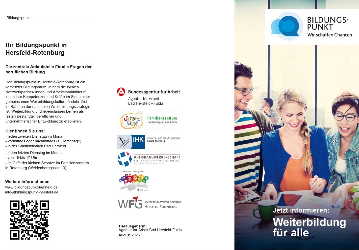 Flyer Bildungspunkt - Vorderseite