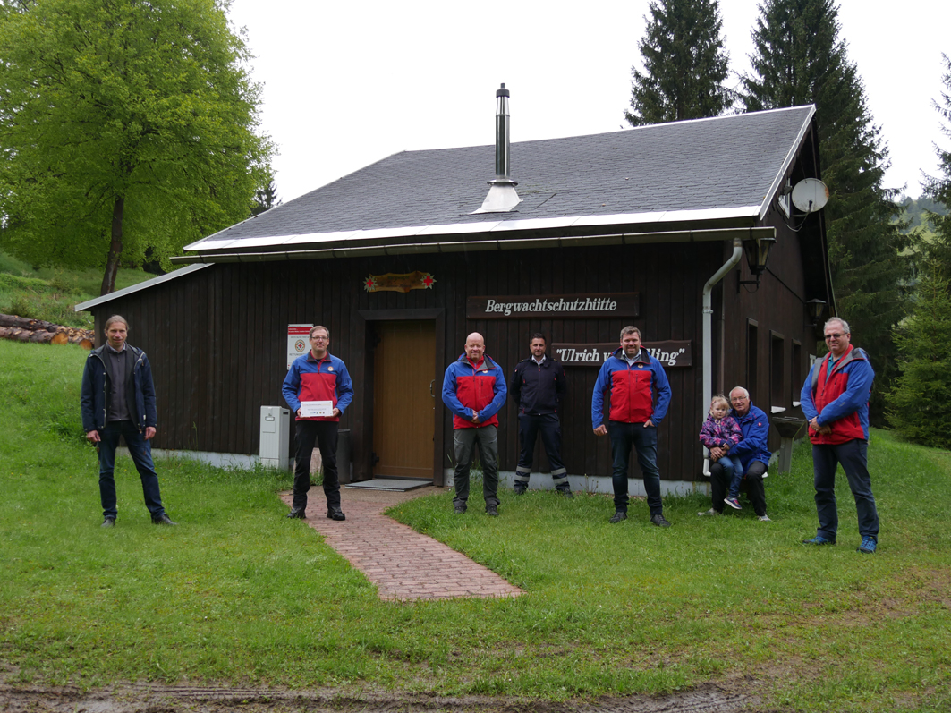 Die Schutzhütte der DRK-Bergwacht in Scheibe-Alsbach