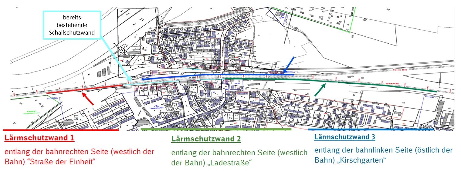 Übersicht Lärmschutzmaßnahme