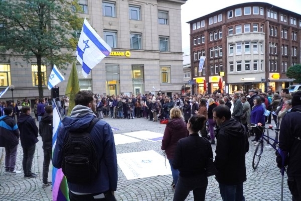 Solidarität mit Israel - Demo in Kiel am 10.10.2023