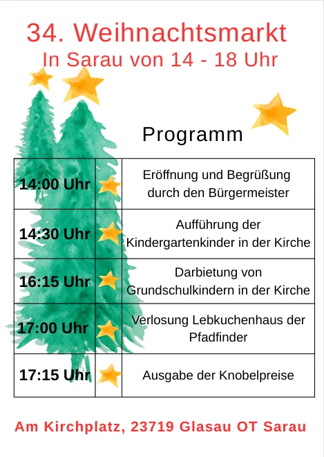 Programm Weihnachtsmarkt 2025