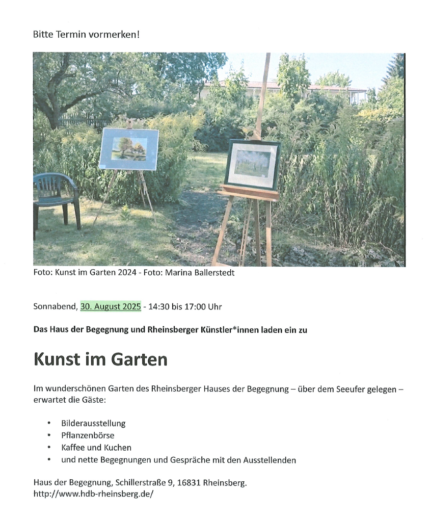 Kunst im Garten