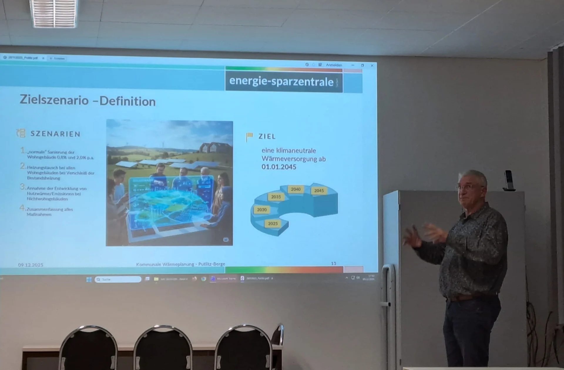 Präsentation der Energie Sparzentrale GmbH in der Amtsausschusssitzung am 09.12.2025 Kommunale Wärmeplanung im Amt Putlitz_2
