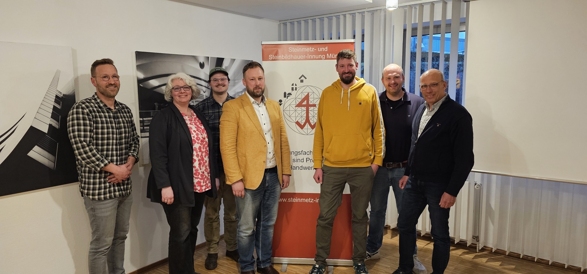 (v. l.): Andreas Magera, Melanie Lohmann, Paul Schwabe, Robert Wennemer, Thomas Fark, Benedik(c)t Vieth, Christoph Böse