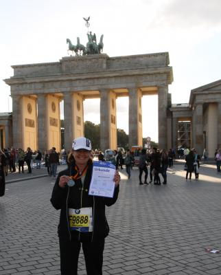 Rehfelderin beim Berlin-Marathon