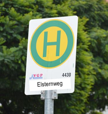 Ab 7. Oktober Ersatzhaltestelle für den Busverkehr im Elsternweg (Bild vergrößern)