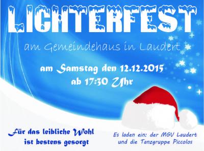 Lichterfest am 12. Dezember