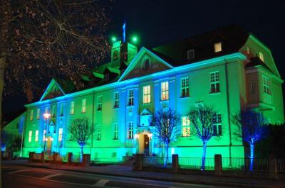 Illuminiertes Rathaus 2014