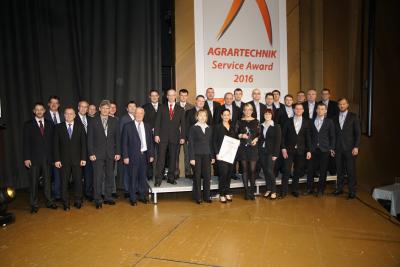 AGRARTECHNIK Service Award 2016 - Auszeichnung der innovativsten Landtechnikbetriebe am 15.01.2016