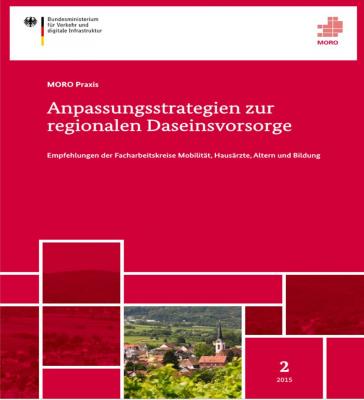 Anpassungsstrategien zur regionalen Daseinsvorsorge - Empfehlungen der Facharbeitskreise Mobilität, Hausärzte, Altern und Bildung
