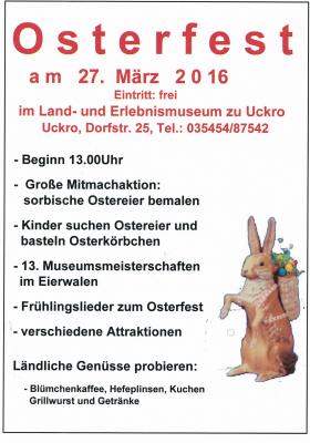 Osterfest im Land- und Erlebnismuseum zu Uckro (Bild vergrößern)