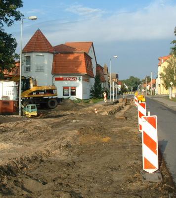 2004 wurde die Klettwitzer Straße in der Ortsmitte erneuert