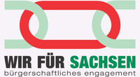Foto: Logo - Wir für Sachsen Foto zur Meldung: Bürgerstiftung legt Sonderprogramm für Flüchtlingshilfe auf