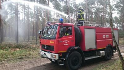 Foto zur Meldung: Waldbrandübung des Landkreises