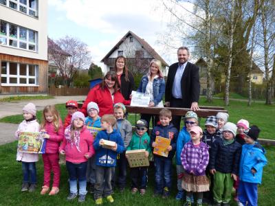 Spendenübergabe in der Kindertagesstätte "Werraspatzen" in Hildburghausen