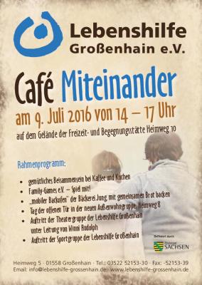 "Cafe Miteinander" am 9.7.16 (Bild vergrößern)