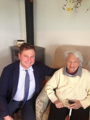 Foto zu Meldung: Theresia Krause aus dem Sauerland feierte ihren 95. Geburtstag