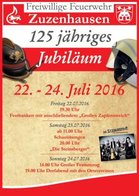 125 Jahre Freiwillige Feuerwehr Zuzenhausen