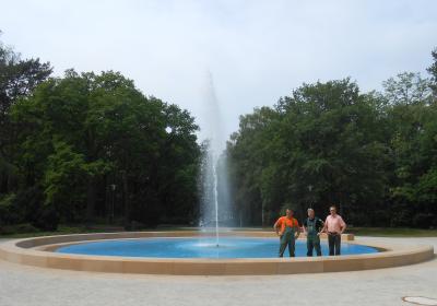 Brunnen im Stadtpark pünktlich zum Stadtfest fertig