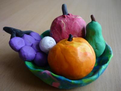 Foto zur Meldung: Klasse 3b: Schöne Obstkörbchen