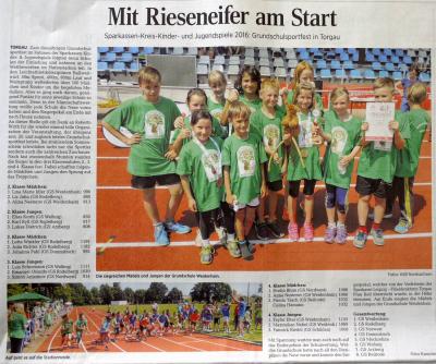 Foto zur Meldung: Grundschule Weidenhain gewinnt!