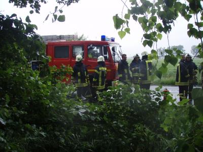 Foto zur Meldung: Einsatz: Verkehrsunfall auf der L109 verlief glimpflich