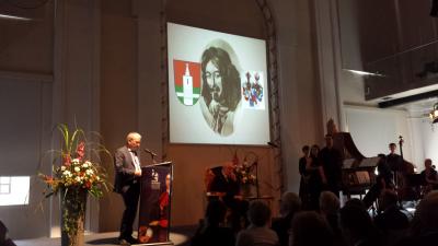 Staatssekretär Martin Gorholt anlässlich des Festaktes zum 400. Geburtstag Otto von Schwerins in Altlandsberg