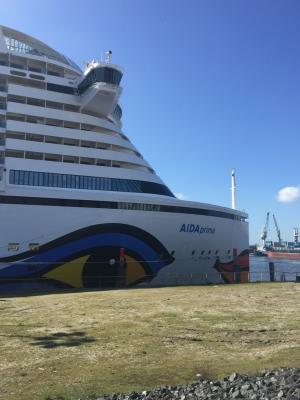 AIDAprima im Hamburger Hafen