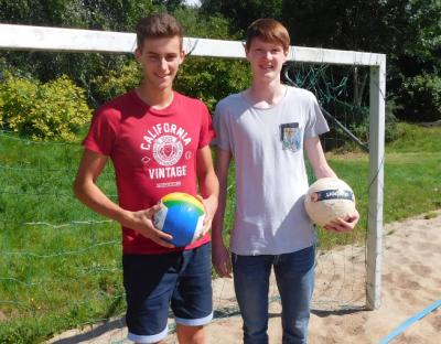 Matthias (links) und Bastian sind die neuen Freiwilligendienstler beim TV Hude