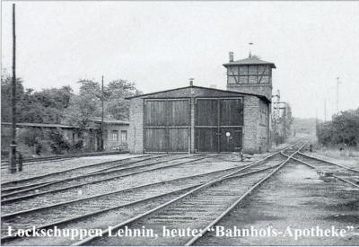 Lokschuppen Lehnin, heute: „Bahnhofs-Apotheke“