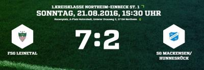 Meldung: 2:7! Erste Mannschaft ohne Chance in Hohnstedt