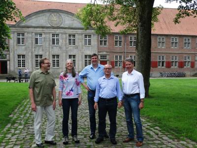 Natur-Netz Vorstand, v.l. Franz Hüsing, Katrin Flasche, Karsten Behr, Rainer Böttcher, Hartmut Schrap