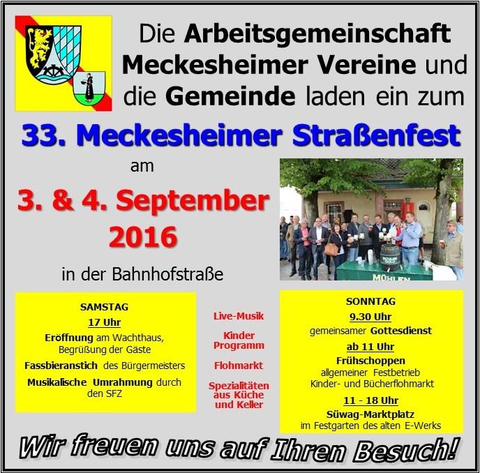 Gemeinde Meckesheim 33 Strassenfest Der Meckesheimer Vereine Am