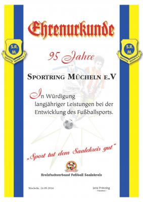 Foto zur Meldung: 95 Jahre Sportring Mücheln