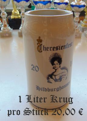 Neues Souvenir in der Touristinformation : Theresienfest-Bierkrug