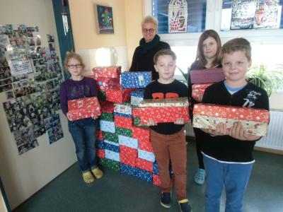 Foto zur Meldung: Weihnachten im Schuhkarton