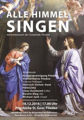 "Alle Himmel singen" - Adventskonzert der Gemeinde Flieden - ab sofort Vorverkauf